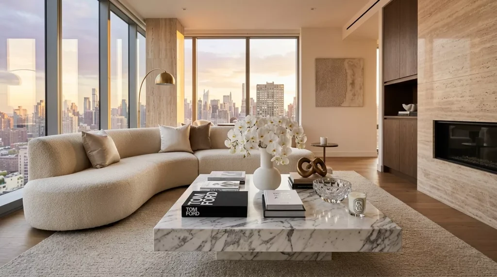 Coffee Table Styling Ideas for Your Living Room 2 living room with marble coffee 202606272218 6a4005ed1ba17 1