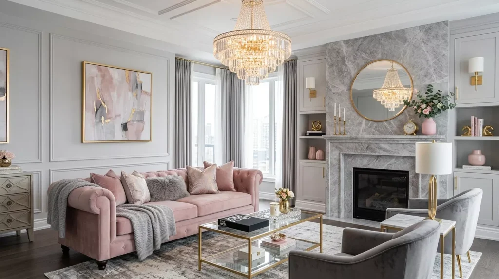 living room with pink couch 202606162313 6a3192eaecda0