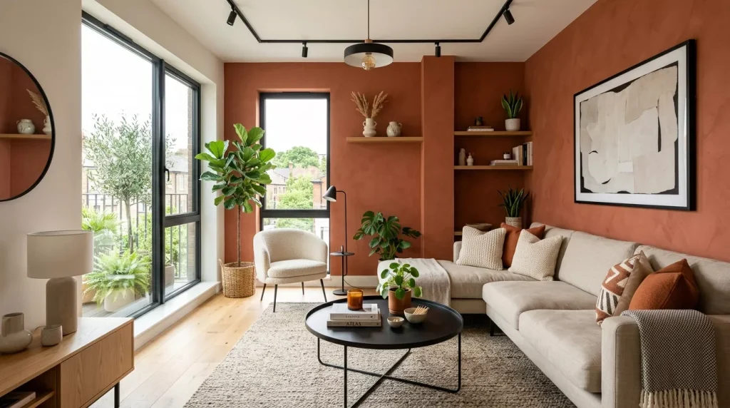 Terracotta Living Room Ideas: Cozy & Stylish Decor 15 living room with terracotta acce 202606141740 6a2ea19abe86c