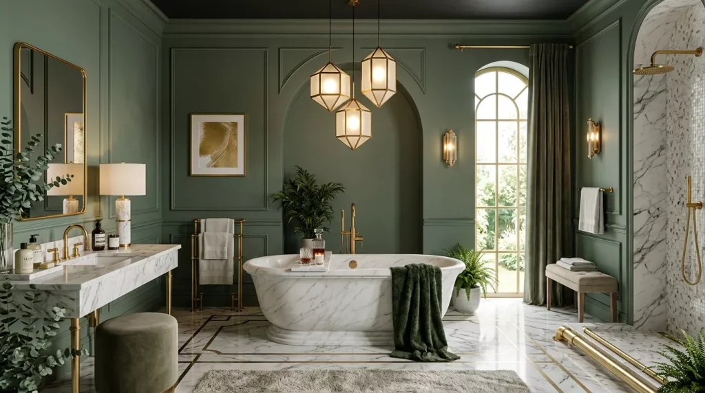 luxury bathroom with green walls 202606062258 6a245ff3cea40 1