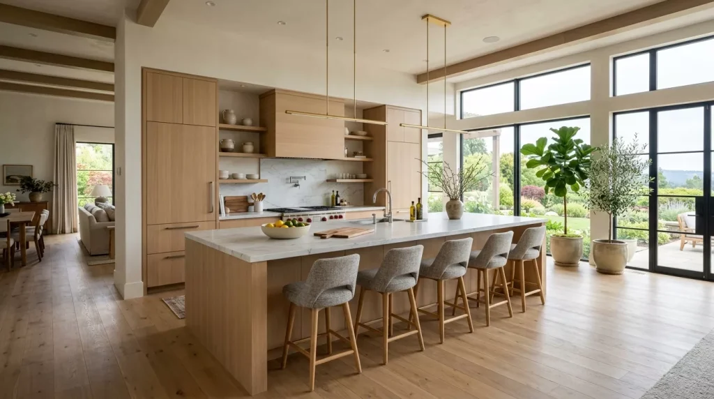 Flat Front Cabinet Ideas for a Modern Kitchen 7 luxury kitchen with island 202606282325 6a41671bdd106