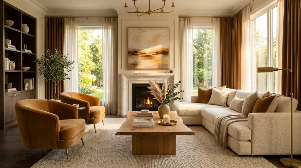 Caramel & Cream Home Decor Ideas for Every Room 12 luxury living room warm color 202606181933 1 6a34020592bd8