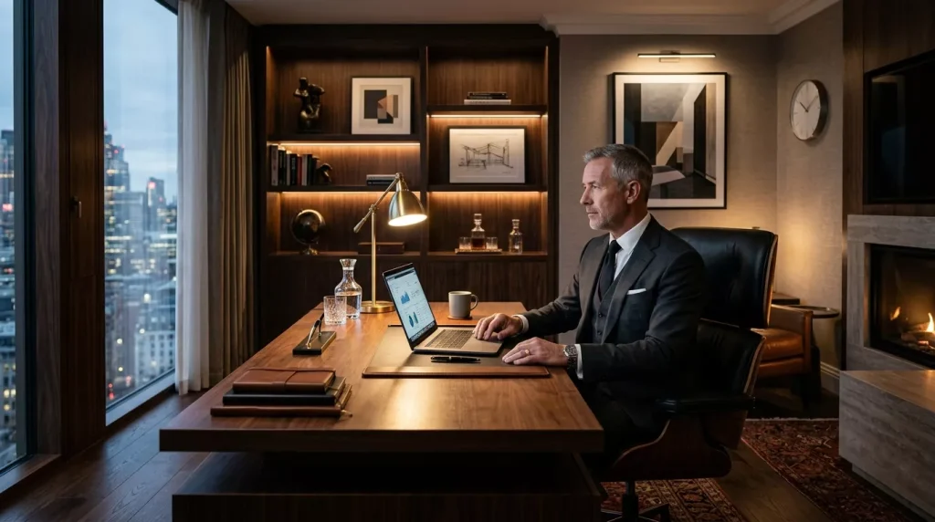masculine home office dark wood 202606210108 6a36f39df158c