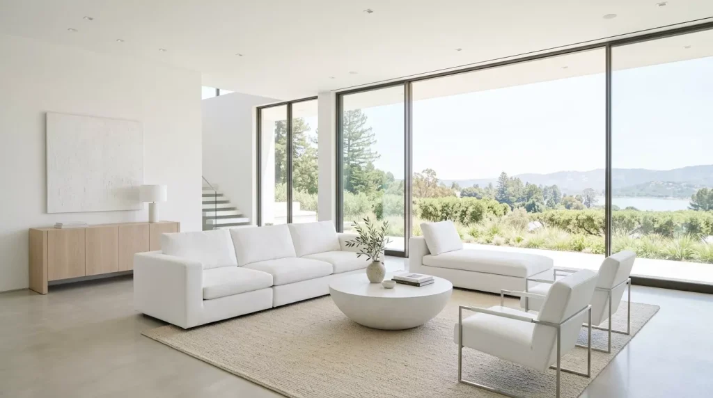 All-White Living Room Ideas: Design Tips & Inspiration 13 minimalist all white living room 202606121442 6a2bd4f7c11db