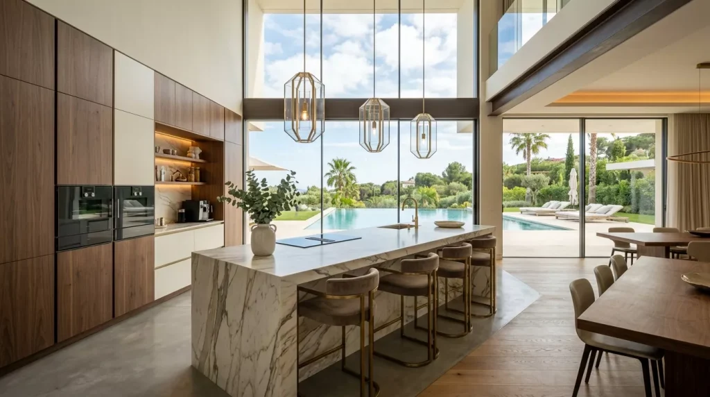Flat Front Cabinet Ideas for a Modern Kitchen 2 modern dream kitchen with walnut 202606282326 6a416751ad9b4