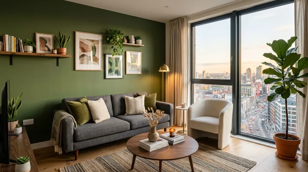 Olive Green Living Room Ideas That Actually Wow 8 olive green living room modern 202606192308 6a3585c58d25c
