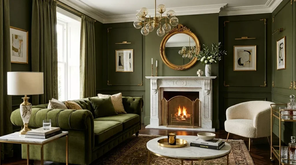Olive Green Living Room Ideas That Actually Wow 11 olive green living room velvet 202606192308 6a3585c4138c2