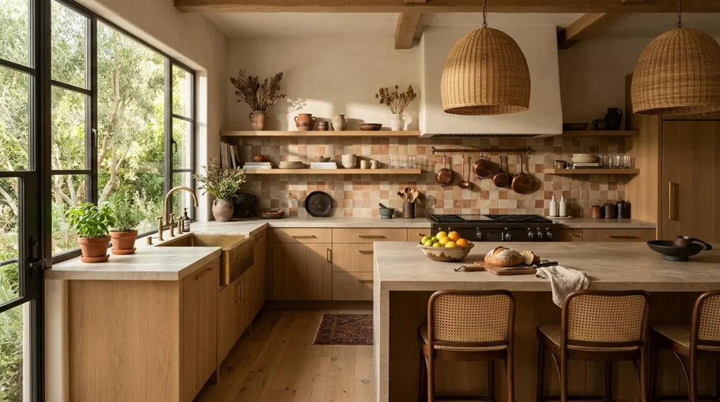 organic modern kitchen earthy tones 202606131905 6a2d63d63fb5a