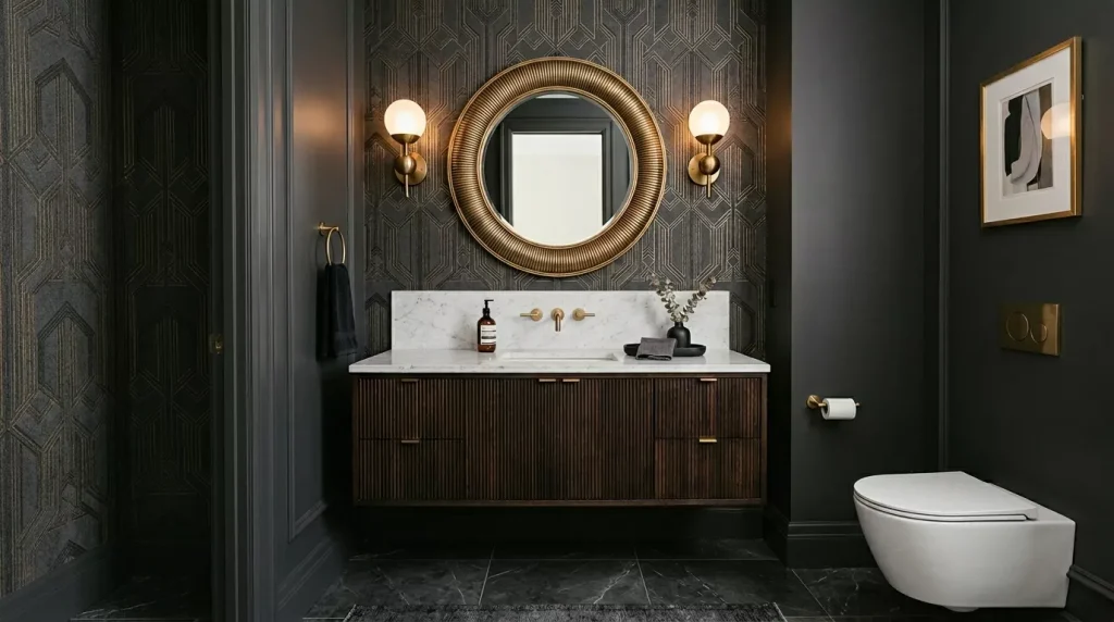 powder room decorated charcoal grey 202606210207 6a370142d2a72 1