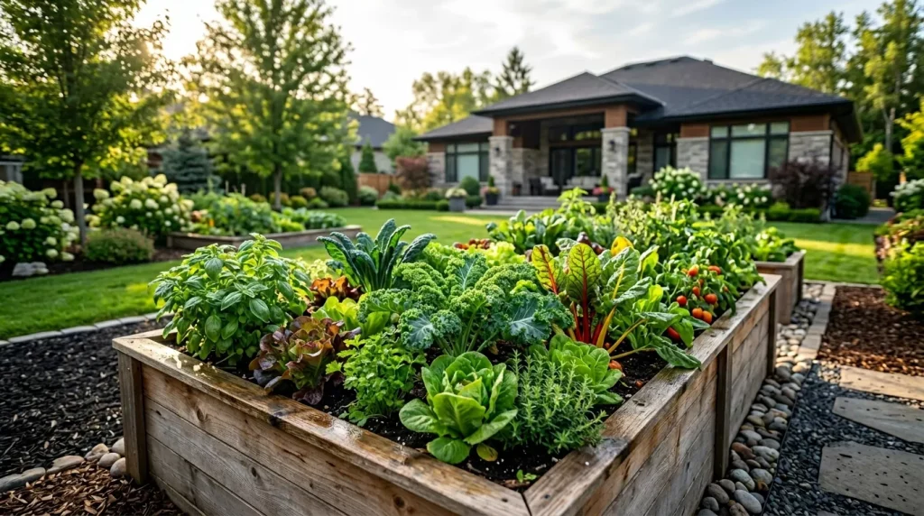 Raised Garden Bed Ideas for Every Yard & Budget 2 raised garden bed with vegetables 202606180025 6a32f52107bdd