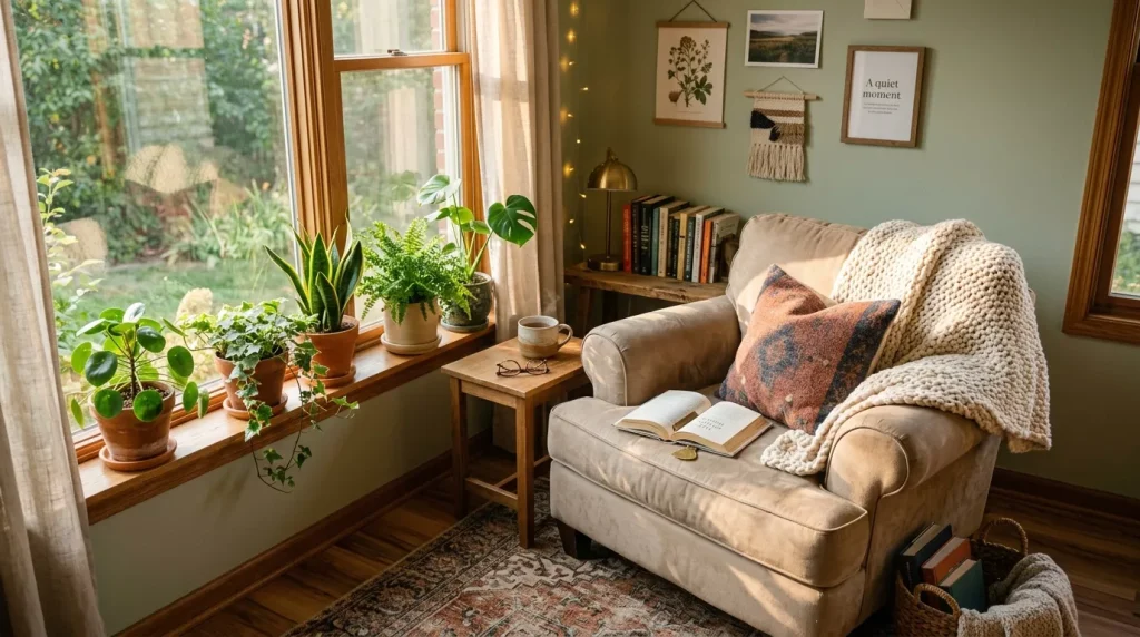 reading nook with chair blanket 202606222326 6a397e8b6bf0c 1