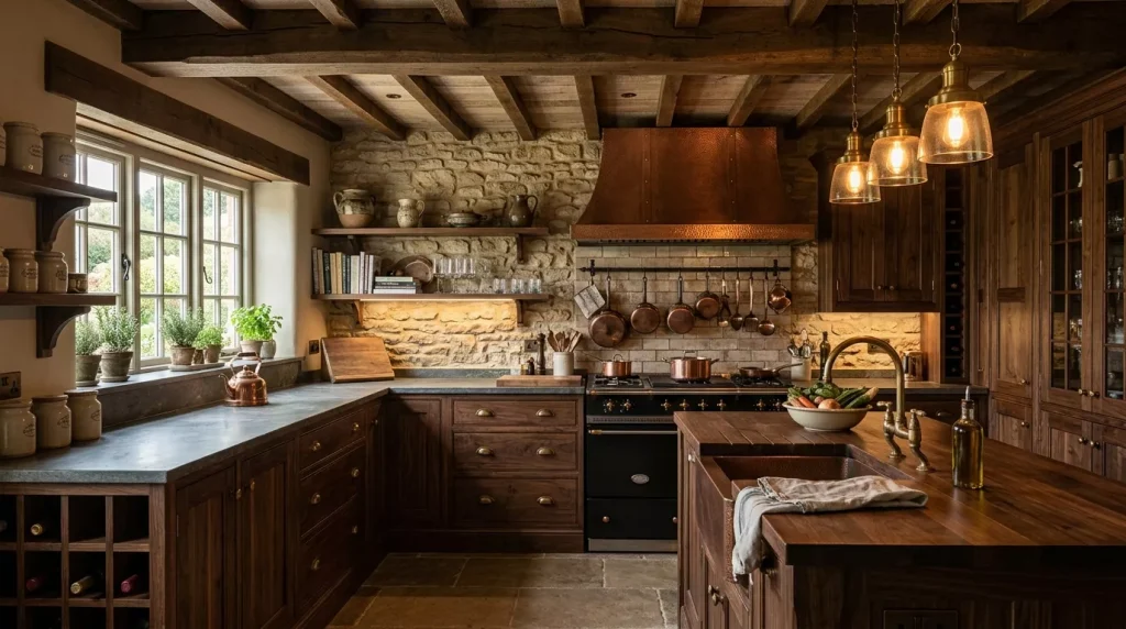 rustic kitchen with dark wood 202606031941 1 6a203d2450fc7