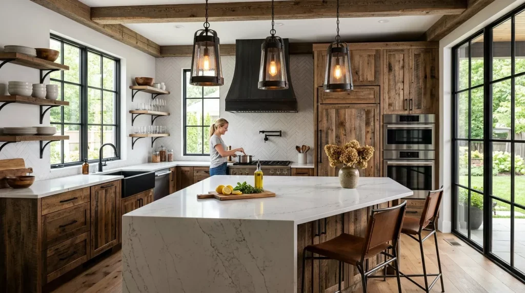 rustic kitchen with sleek applia 202606031921 6a20387a11ea6
