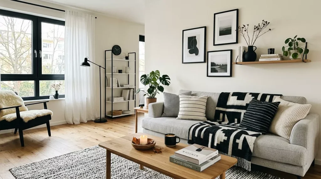 Black & White Living Room Decor Ideas & Inspiration 6 scandinavian living room black w 202606172129 6a32cbadf00dd
