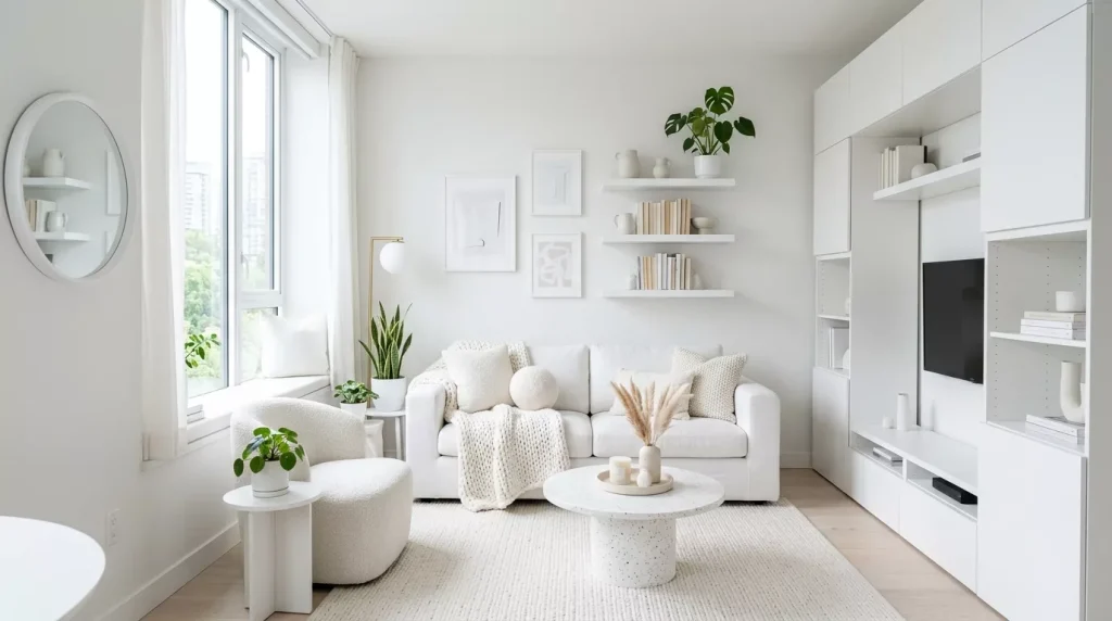 All-White Living Room Ideas: Design Tips & Inspiration 15 small living room maximizing space 202606121443 6a2bd4f639559