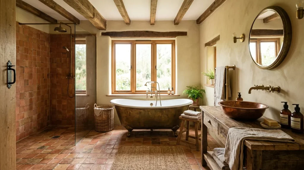 terracotta bathroom design woode 202606111800 6a2ab1efb1d53