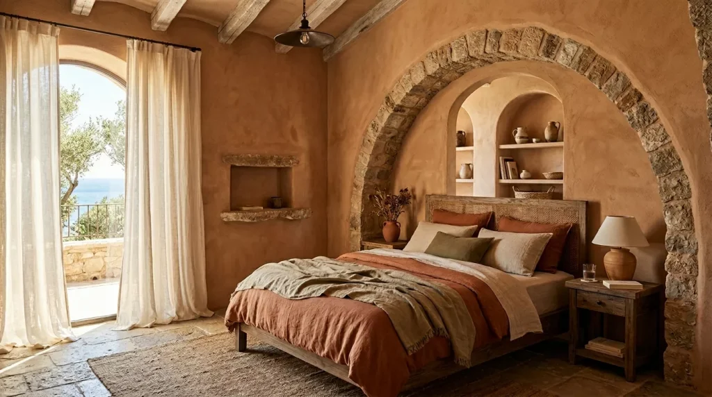 terracotta bedroom arched archit 202606172223 6a32d8744e5a4
