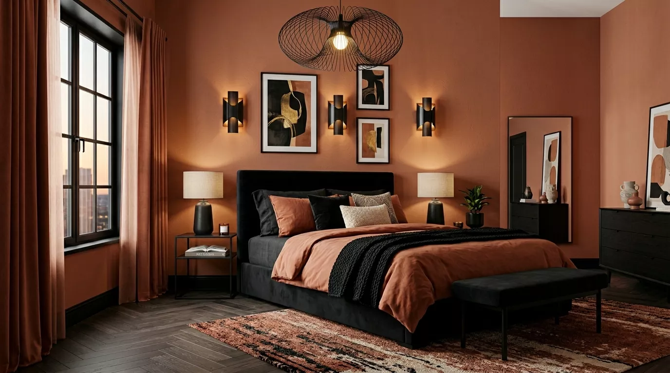 Terracotta Bedroom Color Scheme Ideas & Inspiration