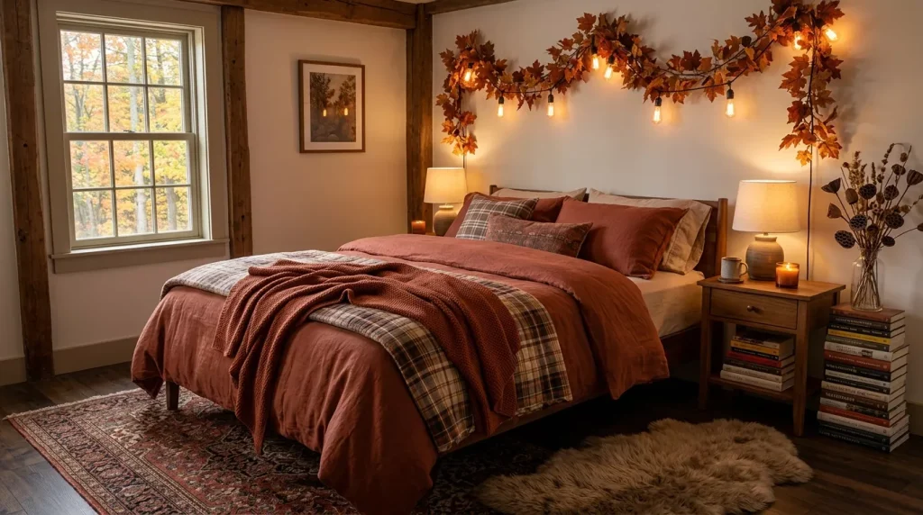 terracotta bedroom with blankets 202606172224 6a32d87ddc487