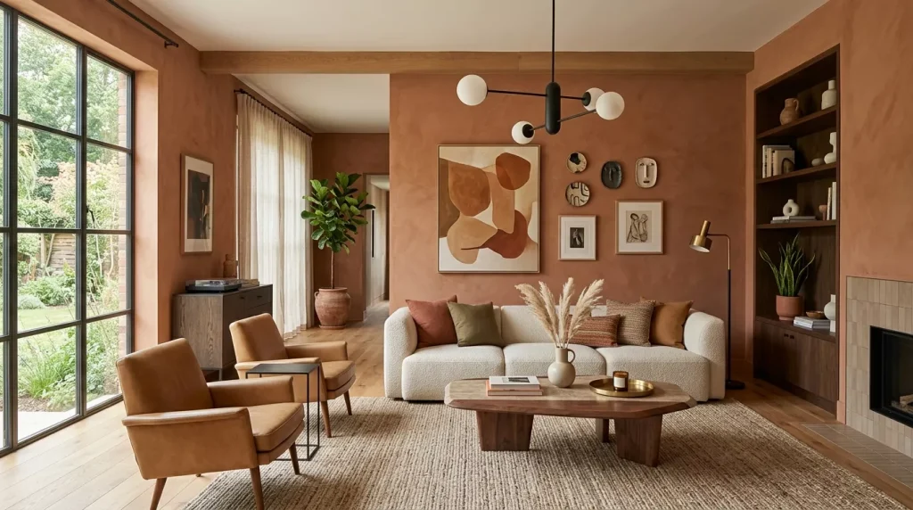 Terracotta Living Room Ideas: Cozy & Stylish Decor 6 terracotta living room sleek fur 202606141740 6a2ea193616f4