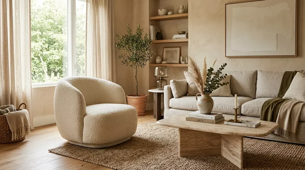 Accent Chair Ideas to Elevate Your Living Room 4 trendy curved boucle accent chair 202606302205 6a43f785845b2