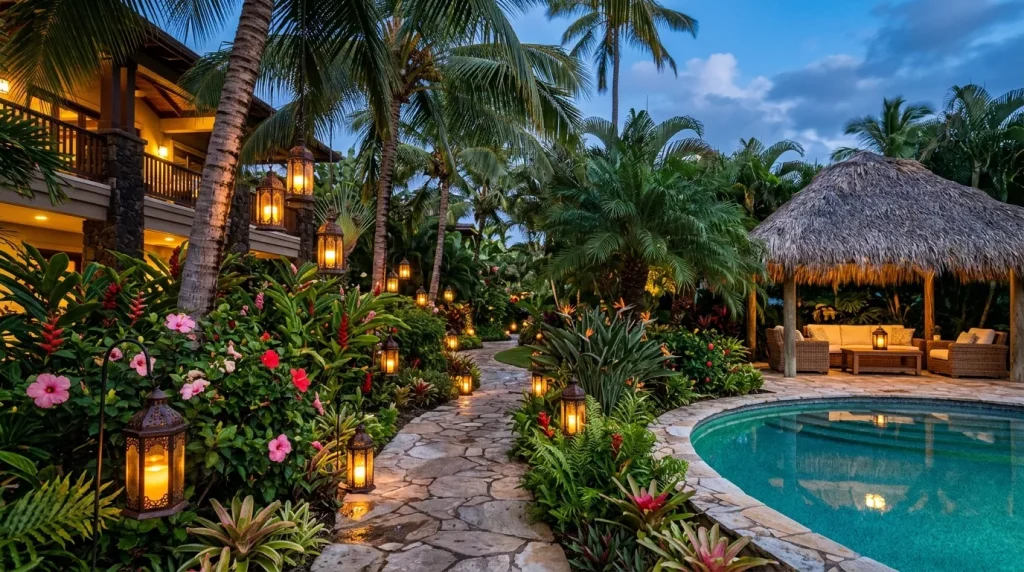 tropical garden with palm trees 202606142129 6a2ed757461c1
