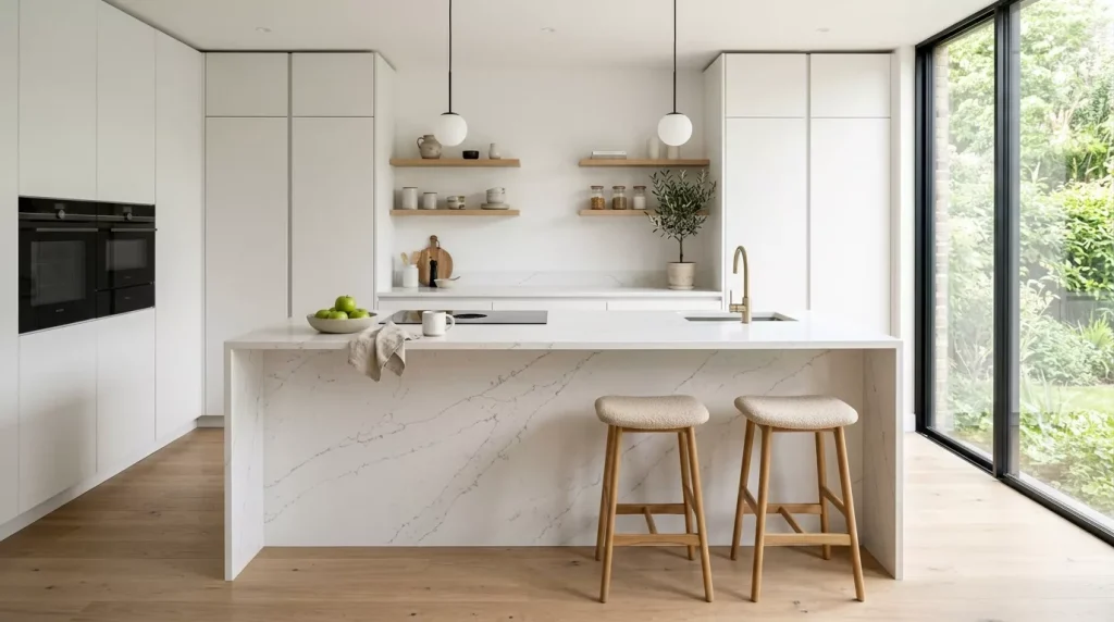 Flat Front Cabinet Ideas for a Modern Kitchen 3 ultra modern minimalist kitchen with matte 202606282324 6a416720bf0aa