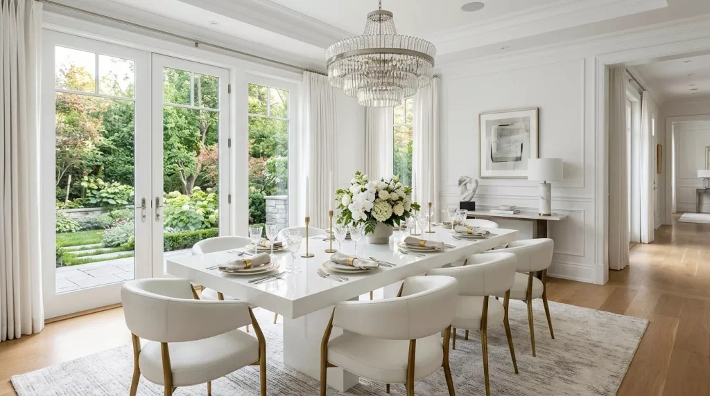 All White Home Decor Ideas: Style Every Room Right 5 white dining room luxury decor 202606121508 1 6a2bdae741783