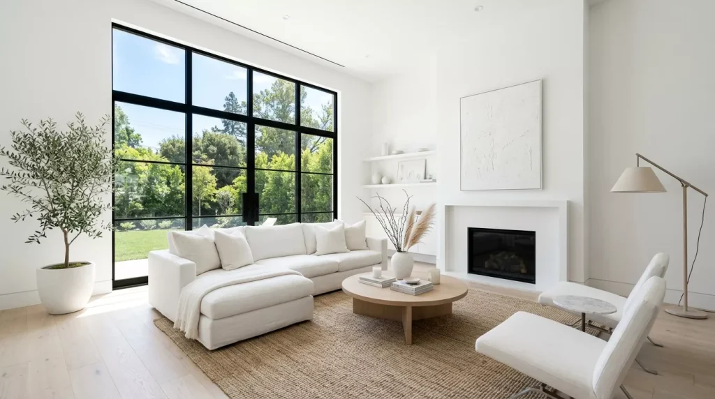 All-White Living Room Ideas: Design Tips & Inspiration 18 white living room with sofa 202606121442 6a2bd4f49cdc8