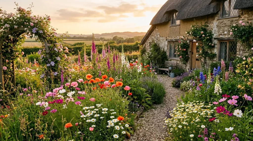 Cottage Garden Ideas to Transform Your Outdoor Space 6 wildflower cottage garden with d 202606132328 6a2da15ec9d32