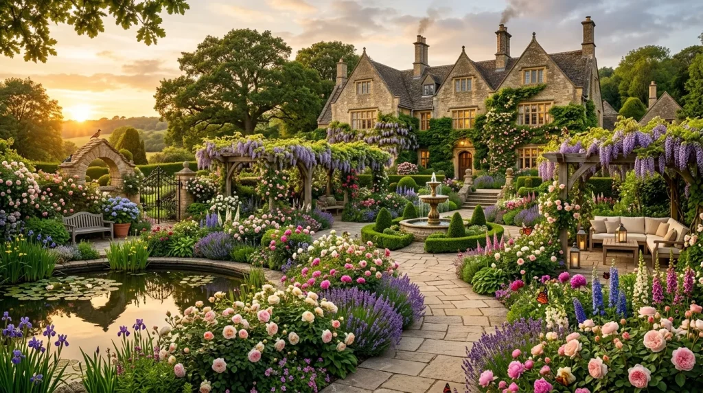 English Cottage Garden Ideas for a Charming Yard 2 english cottage garden manor 202607072113 6a4d25c2bd94c