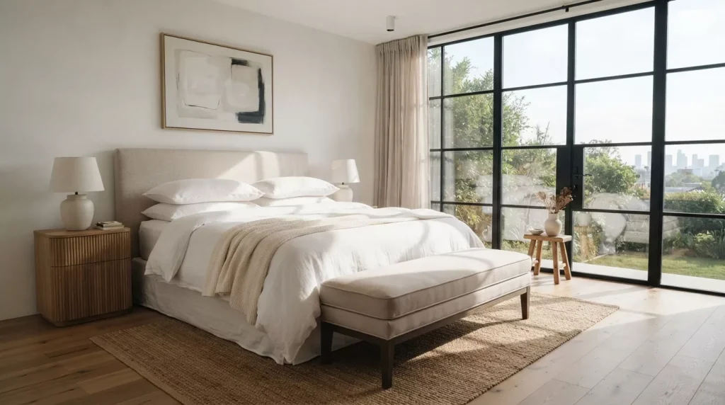 Bedroom Bench Ideas to Elevate Your Space 4 luxurious modern bedroom bench 202607050043 6a4962b57316f 1