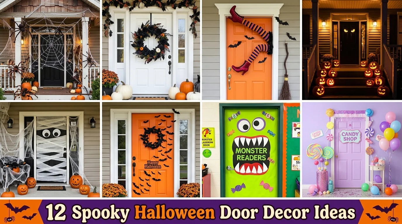 Halloween Door Decor: 12 Spooky DIY Ideas for Every Home 1 Halloween Door Decor