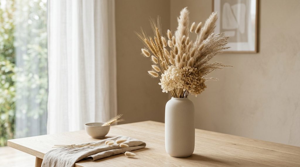 Fall Centerpieces for Table: 10 Easy DIY Ideas for Autumn 9 Vase with dried wheat on 20261001034049