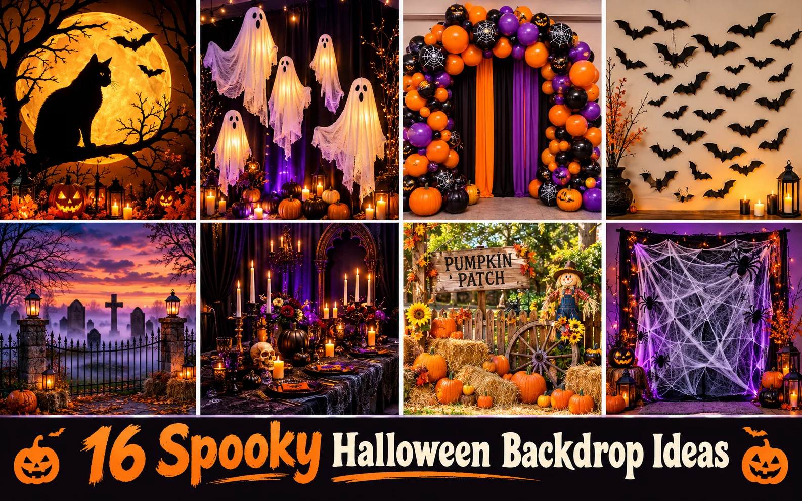 Halloween Backdrop Ideas: 16 Spooky DIY Photo Booth Looks 14 Halloween Backdrop Ideas
