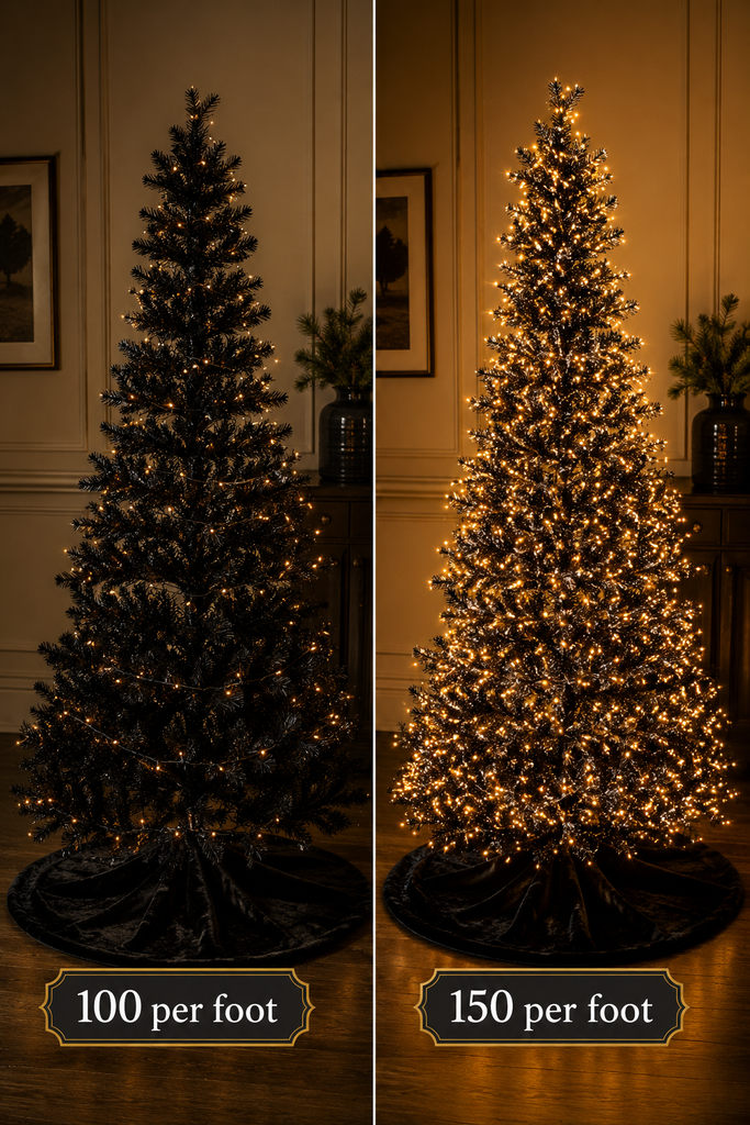 Black Christmas Tree Ideas: 13 Bold Looks 13 black-christmas-tree-lighting-before-after.webp