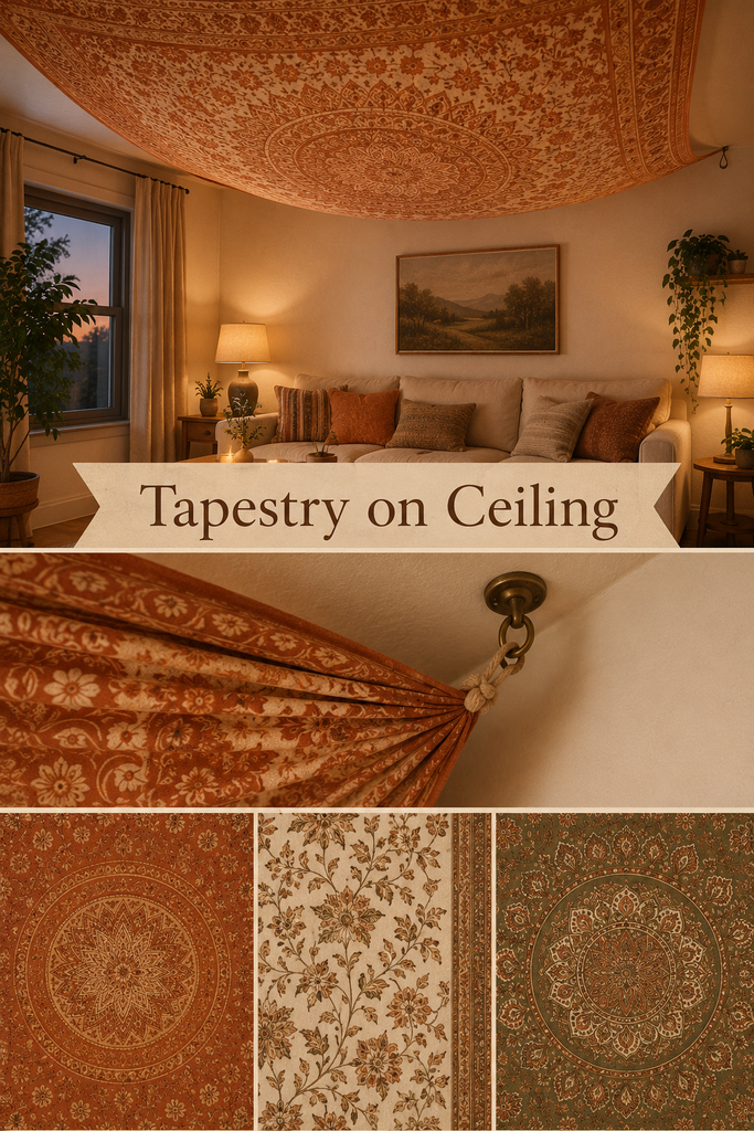  tapestry-on-ceiling-over-sofa.webp