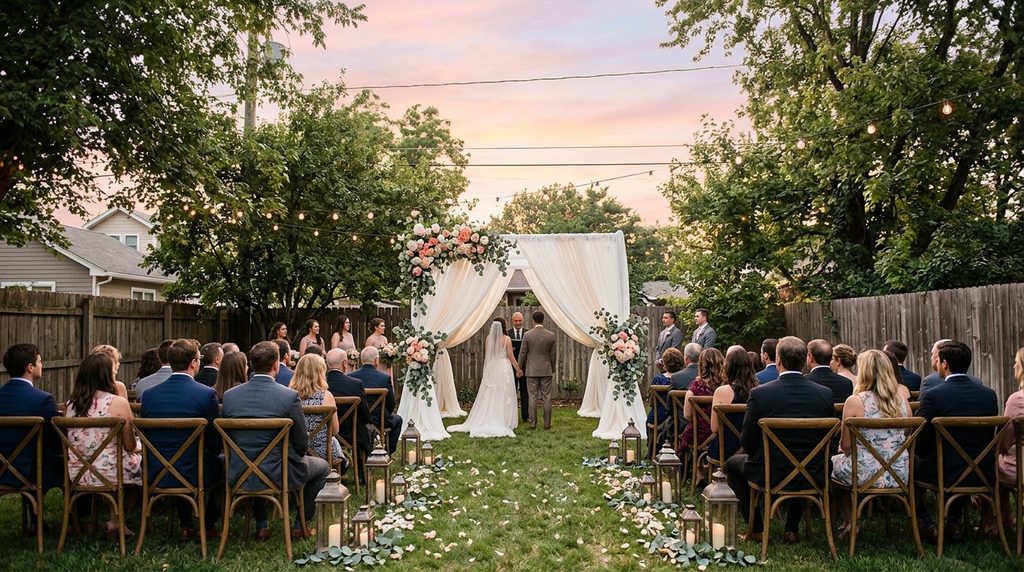 12 Stylish Canopy Ideas for Small Backyards 8 backyard wedding canopy