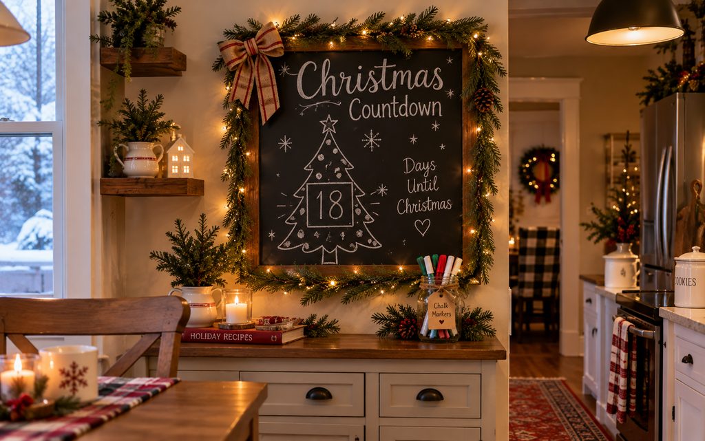Chalkboard countdown wall