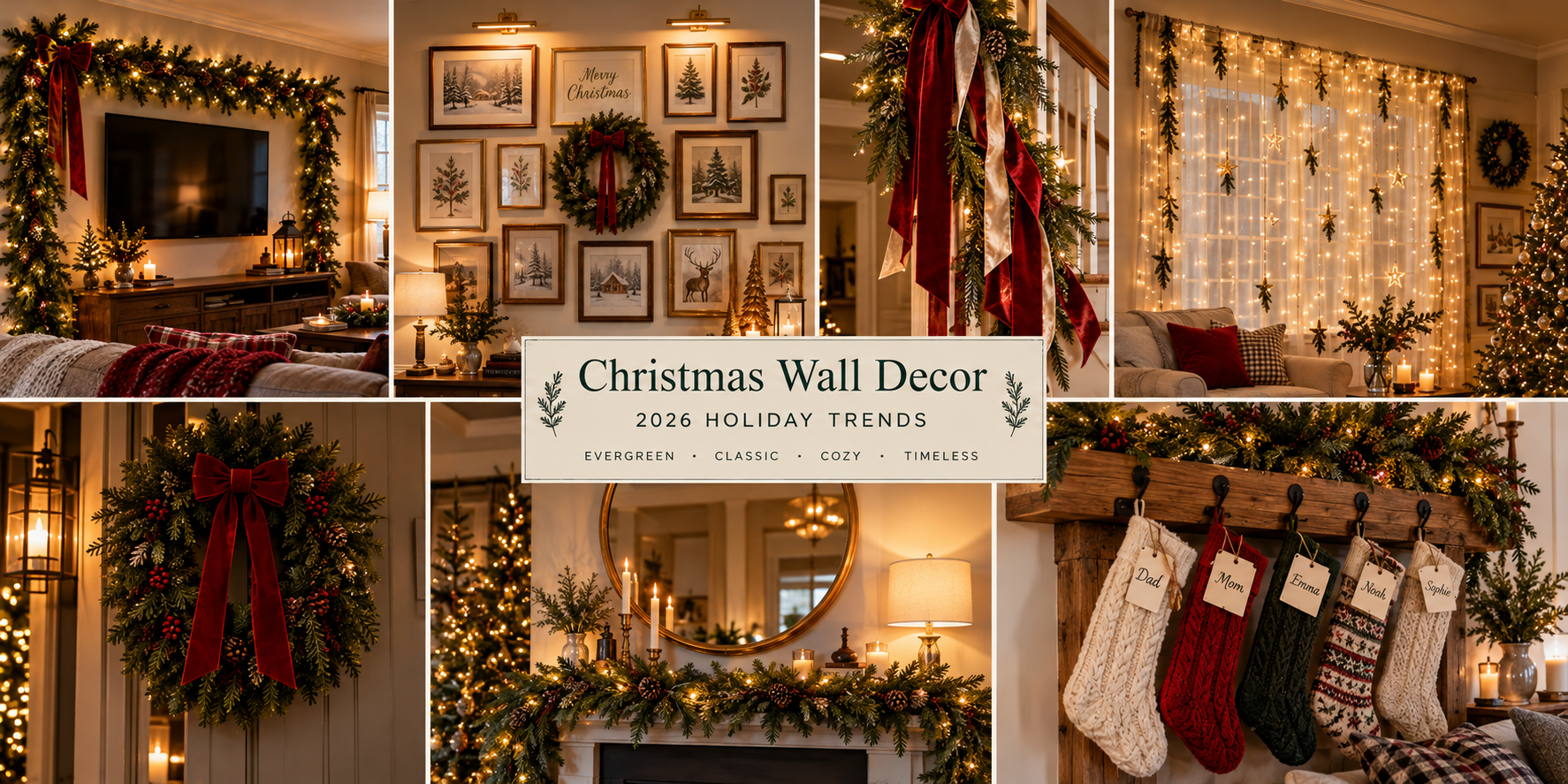16 Stunning Christmas Wall Decor Ideas to Transform Your Home in 2026 17 Christmas wall decor
