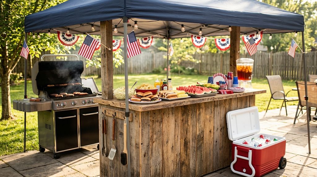 12 Stylish Canopy Ideas for Small Backyards 12 grill side canopy