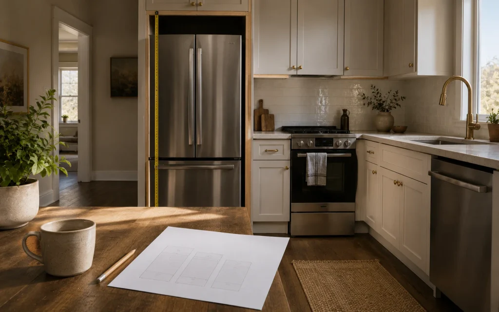 How to Remodel a Kitchen on a Budget: 18 Smart Ideas 15 Measuring kitchen appliance openings before replacing appliances during a remodel