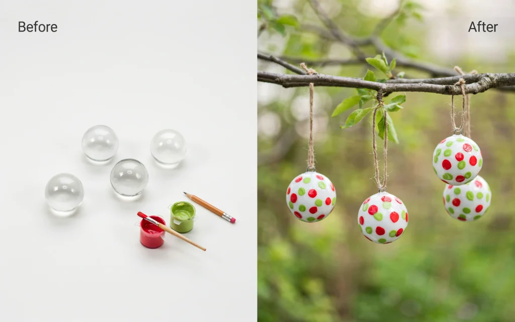 18 Jaw Dropping Grinch Tree Decorations you Need to Try this Holiday Season that will Turn Heads 9 Polka dot painted glass ornaments
