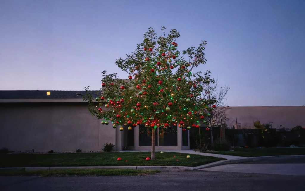 18 Jaw Dropping Grinch Tree Decorations you Need to Try this Holiday Season that will Turn Heads 14 Tree with red and green lights