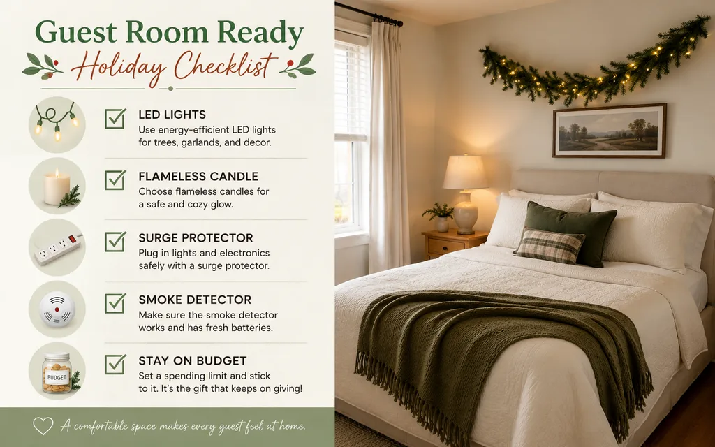 Bedroom decor safety and budget checklist