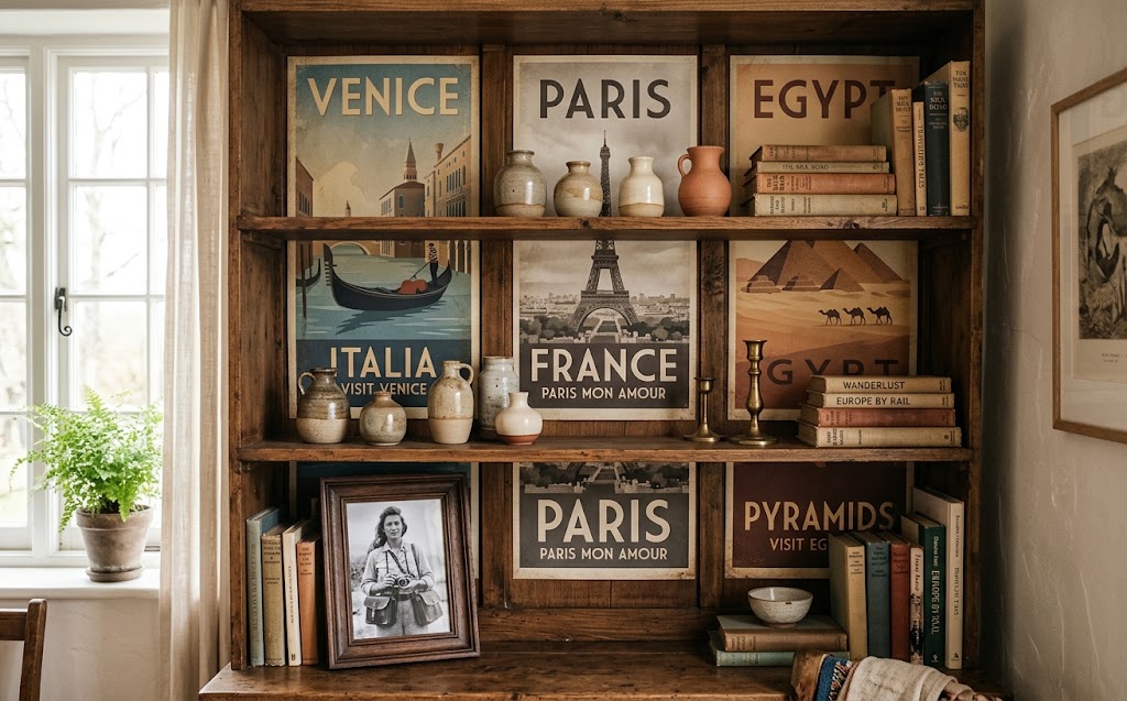 Shelf Wallpaper: 15 Ideas to Refresh Any Room 3 shelf-wallpaper-posters-for-room-shelf-back