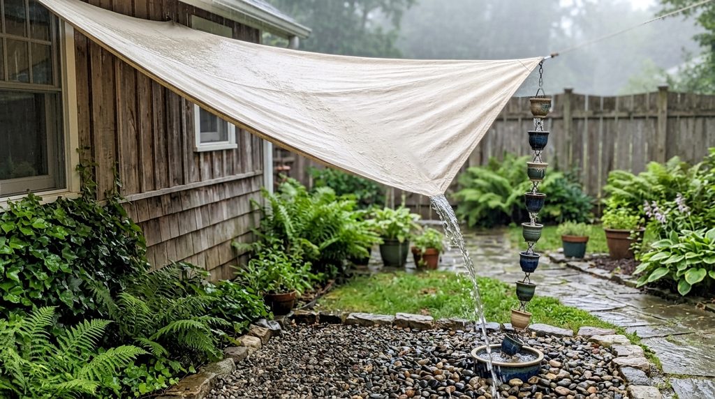 How to Waterproof an Outdoor Canopy: 11 Easy Ideas for Better Rain Protection 4 sloped canopy roof