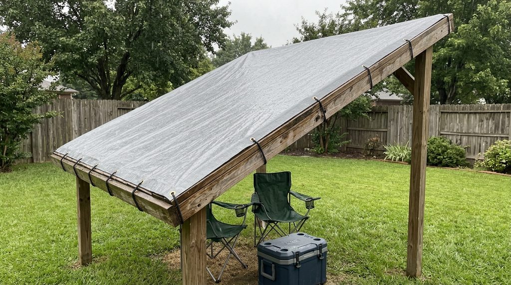 How to Waterproof an Outdoor Canopy: 11 Easy Ideas for Better Rain Protection 8 tarp canopy cover