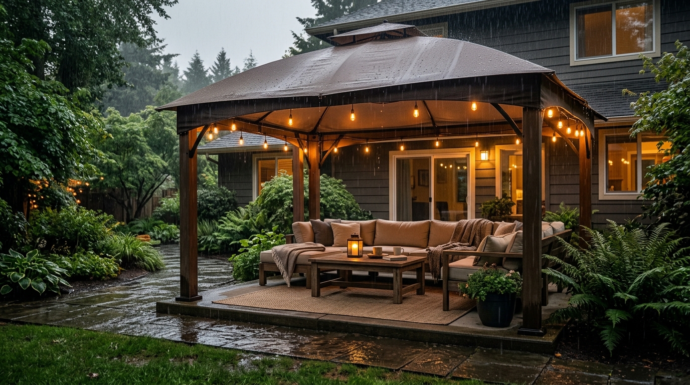 How to Waterproof an Outdoor Canopy: 11 Easy Ideas for Better Rain Protection 14 waterproof outdoor canopy